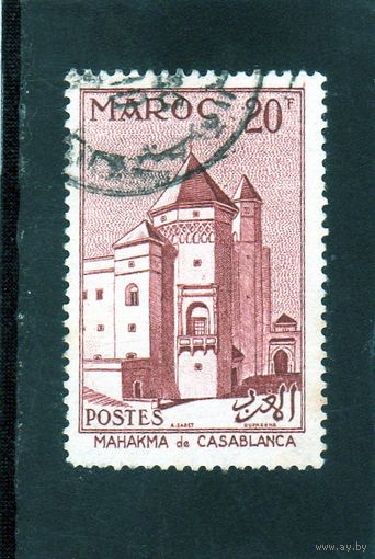 Марокко.Mi:MA 399.Дворец Махакма дю Паша.Касабланка.1955.