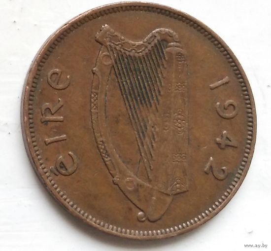Ирландия 1 пенни, 1942 4-3-8