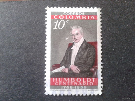 Колумбия 1960 Александр фон Гумбольдт, живопись