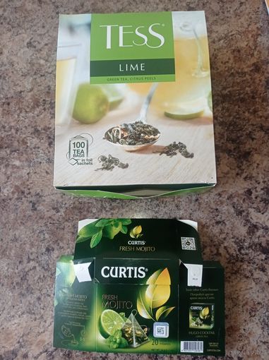 Коробка от чая, упаковка от чая Тэсс и Цитрус фрэш мохито