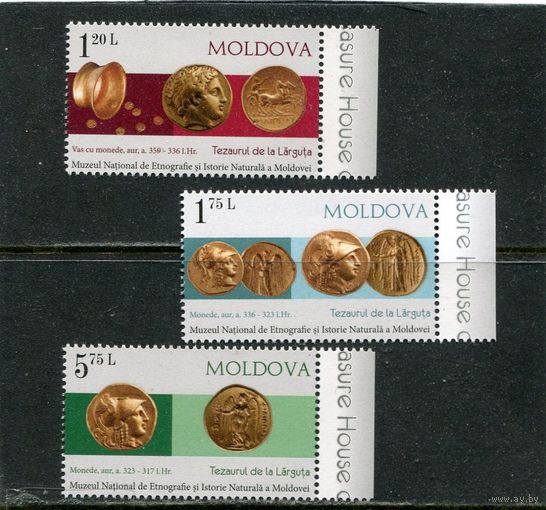 Молдавия (Молдова) 2018 год. Музей Этнографии и истории (старинные римские монеты, лошадь) 3м**Mnh
