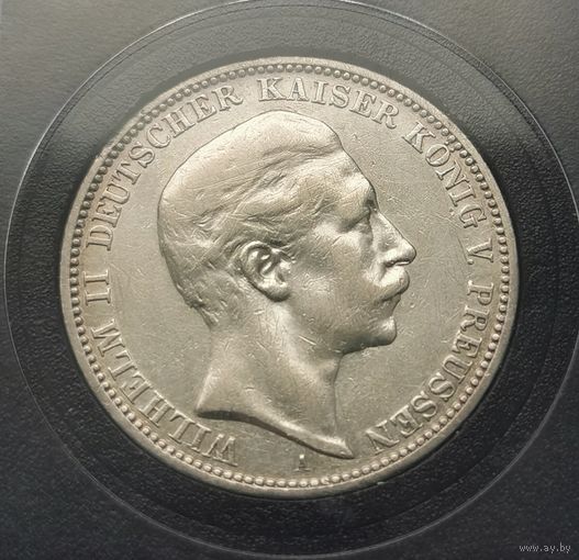 1. Германия. Пруссия 3 марки 1908 г.