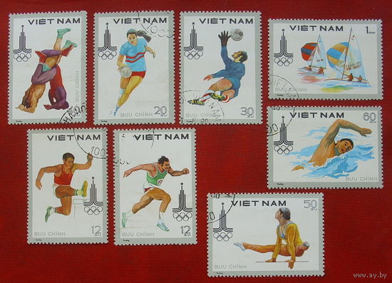 Вьетнам. Спорт. ( 8 марок ) 1980 года. ( 5-3 ).