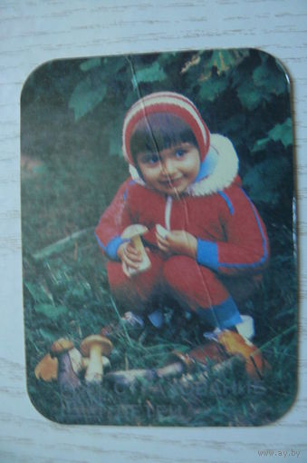 Календарик, 1988, Госстрах. Страхование детей.