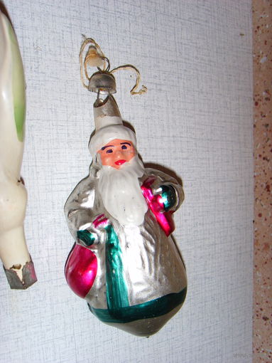 Дед Мороз с подарками . Елочная игрушка СССР