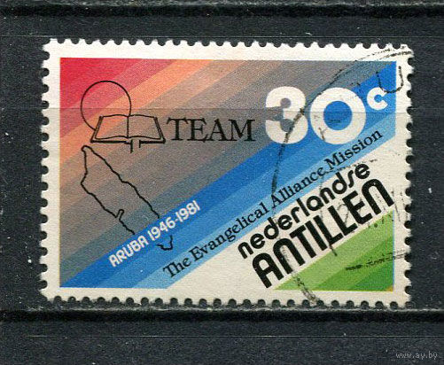 Нидерландские Антильские острова - 1981 - Евангелический союз 30С - [Mi.438] - 1 марка. Гашеная.  (Лот 49ER)-T7P24
