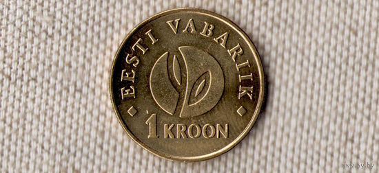Эстония 1 крона 2008/блеск(Oct)