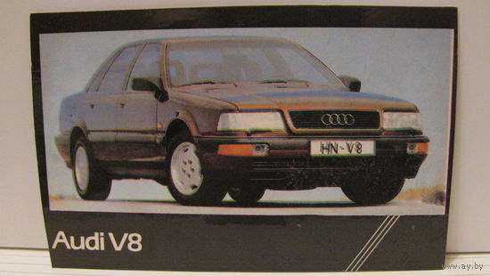 Карманный календарик. Audi. 1992 год