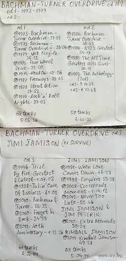 CD MP3 дискография BACHMAN-TURNER OVERDRIVE (BTO) + Jimi JAMISON (ex SURVIVE) - 4 CD