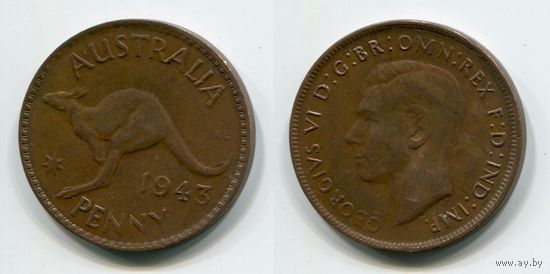 Австралия. 1 пенни (1943)