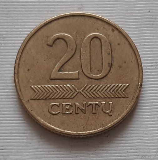 20 центов 1998 г. Литва
