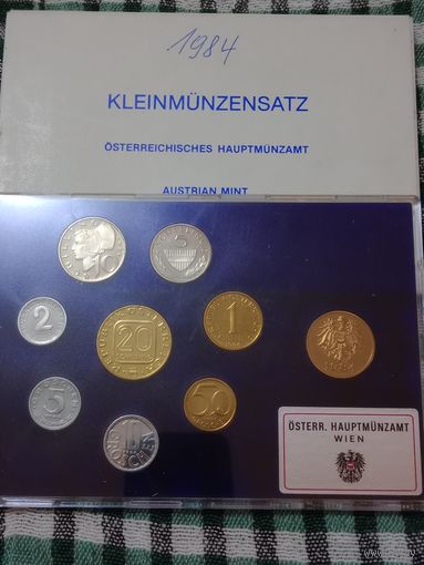 Австрия 1984 годовой набор монет пруф