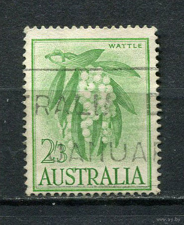 Австралия - 1959/1965 - Флора 2/3 Sh p - [Mi.300bx] - 1 марка. Гашеная.  (Лот 5EB)-T7P2