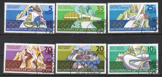 XXIII летние Олимпийские игры в Монреале ГДР 1975 год  серия из 6 марок