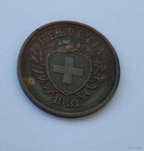 Швейцария 1 раппен, 1931 7-5-10