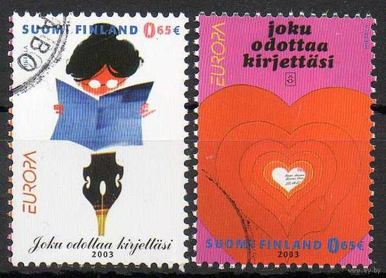 История плаката (EUROPA) Финляндия 2003 год серия из 2-х марок