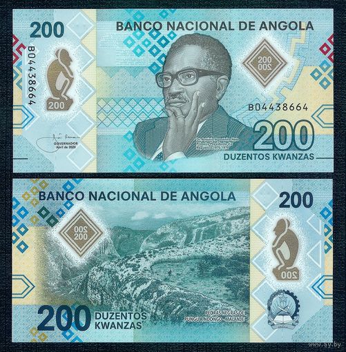 Ангола 200 кванза 2020 год. UNC