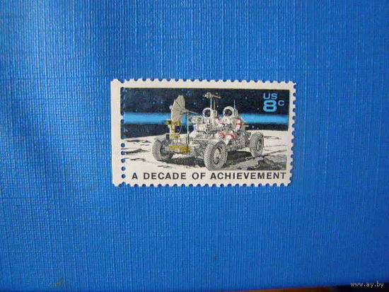 США, 1971, США в космосе, 1 марка** Луна Луноход