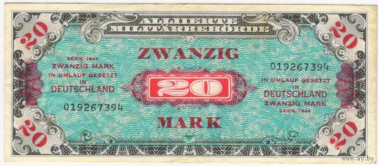 20 марок  1944 года. серия 019267394