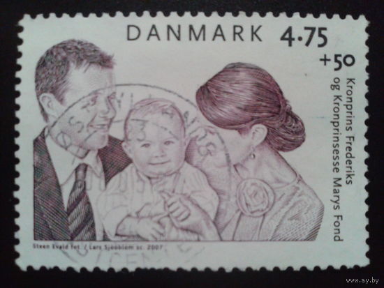 Дания 2007 кронпринц Фредерик с женой и дочкой