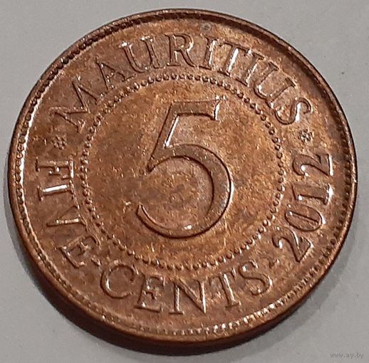 Маврикий 5 центов, 2012 (7-5-11)