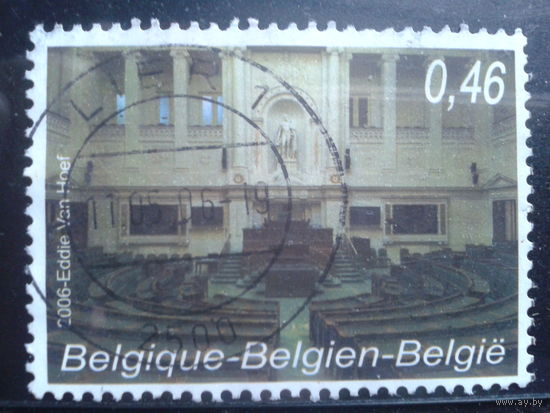 Бельгия 2006 175 лет демократии в Бельгии, палата депутатов, марка из блока Михель-1,5 евро гаш