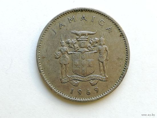 10 центов 1969 года. Ямайка. Монета А3-6-6
