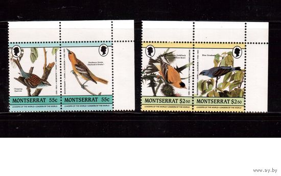 Монтсеррат-1985 (Мих.601-604) , **, Фауна, Птицы