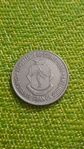 Гвинея 50 франков 1994 г