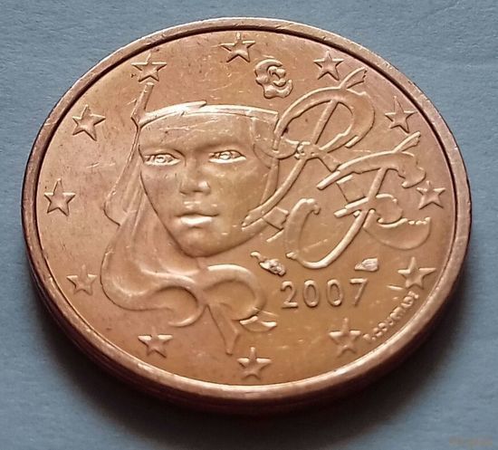 1 евроцент, Франция 2007 г., AU