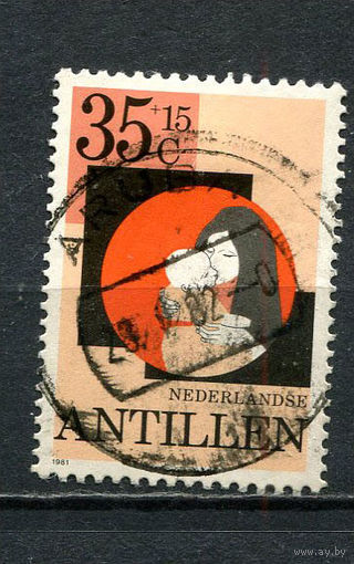 Нидерландские Антильские острова - 1981 - Дети 35С+15С - [Mi.453] - 1 марка. Гашеная.  (Лот 50ER)-T7P24