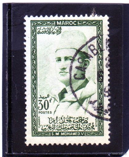Марокко. Mi:MA 412. Король Мохаммед V. 1956.