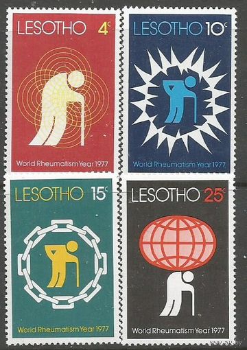 Лесото. Мировой Год ревматизма. 1977г. Mi#233-36. Серия.