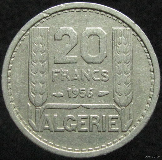 Алжир 20 франков 1956 ТОРГ уместен  распродажа коллекции