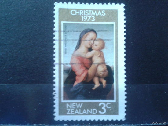 Новая Зеландия 1973 Рождество, живопись