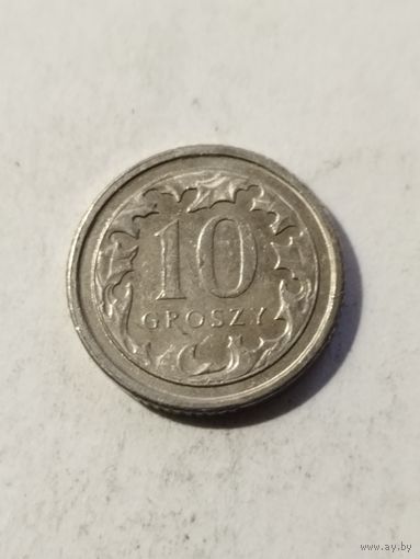 Польша 10 грошей 2013