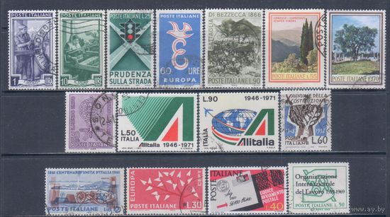 [2766] Италия. 15 гашеных марок.