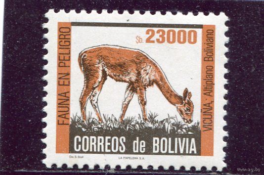 Боливия. Редкие животные. Лама вакунья. Вып.1