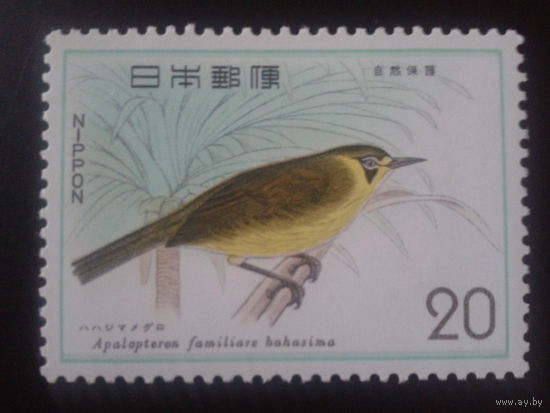 Япония 1975 птица