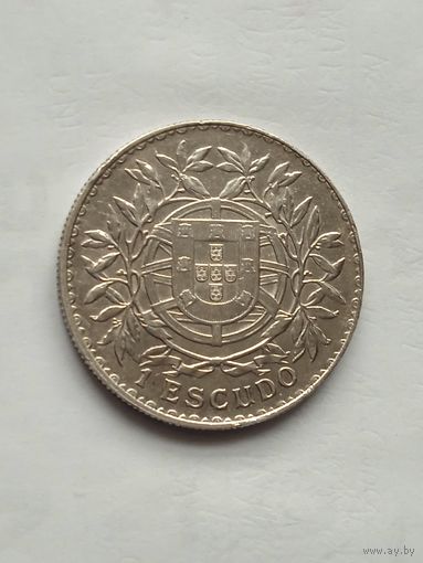 Португалия 1 эскудо  1915 г.серебро
