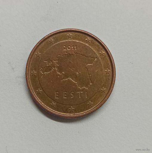Эстония 1 евроцент, 2011 год