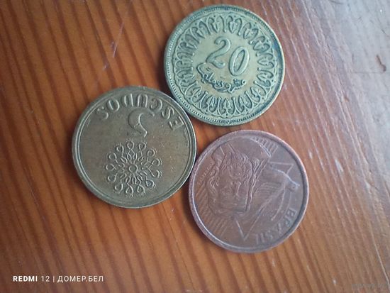 Тунис 20 1997, Португалия 5 эскудо 1998, Бразилия 5 центов 2010 -42