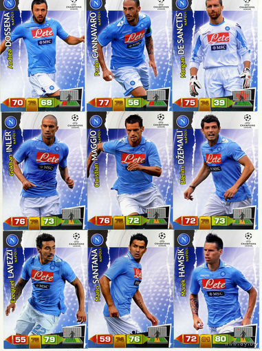 Коллекция PANINI Лига Чемпионов УЕФА 2011-2012. Adrenalyn XL // Napoli // Hamsik