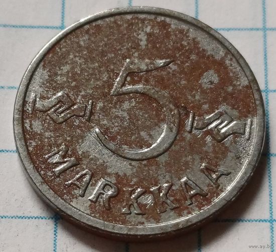 Финляндия 5 марок, 1953     ( 2-3-1 )