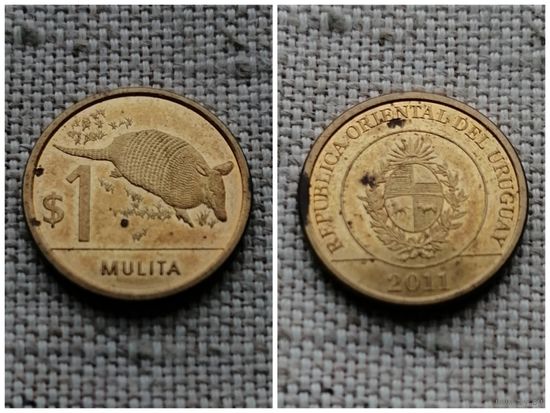 Уругвай 1 песо(мулита) 2011/фауна/Sx