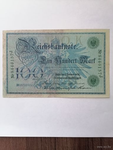 100 марок 1908 года