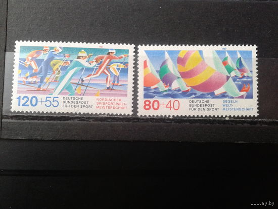 ФРГ 1987, Спорт, полная серия**, Михель 4,5 евро