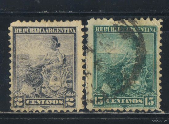 Аргентина 1899 Аллегория Республика Стандарт #101,109