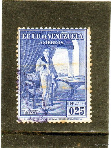 Венесуэла. Mi:VE 321. Столетие со дня смерти доктора Кристобала Мендосы. 1939.