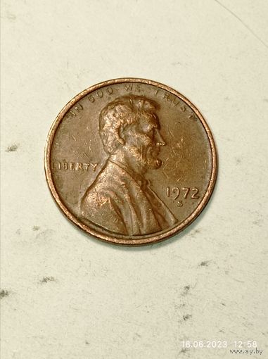 США 1 цент 1972 года . S